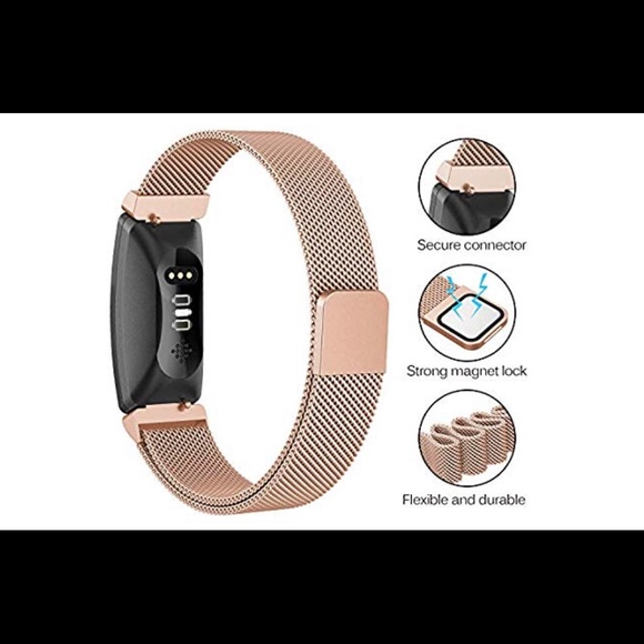 Gold Metal Mesh Fitbit Band - Picture 2 of 7